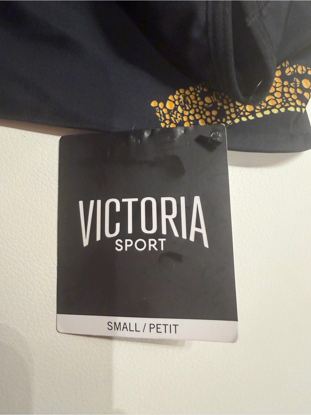 Victoria's Secret Sport Black Sports Bra with Gold Accent - Picture 3 of 5